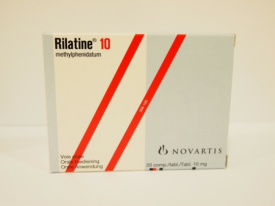 Doosje Rilatine 10 mg (Foto Apotheek Heylen)