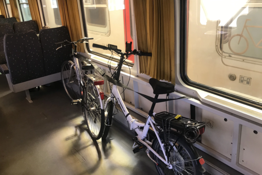 fiets op trein