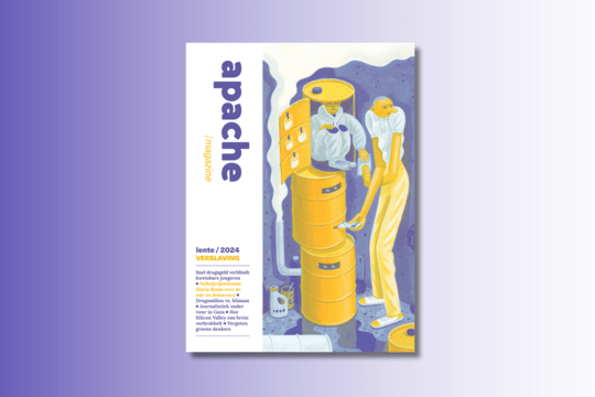 Cover van Apache Magazine #14 op paars-witte achtergrond