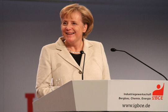 Angela Merkel (Foto Michael Cintula / IG BCE)