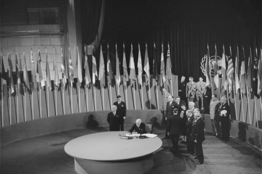 The San Francisco Conference: The United States Signs United Nations Charter