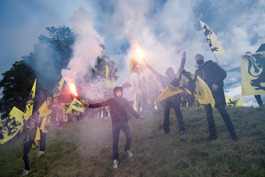 Protest Vlaams Belang