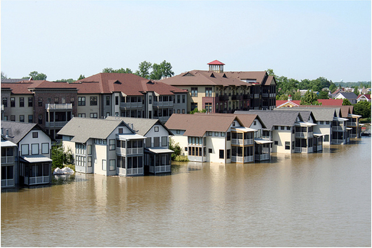 De oorzaak van sommige natuurrampen, zoals de overstromingen in de Mississippi-valei, zou in het wijzigende klimaat liggen (Foto Chris Wieland)
