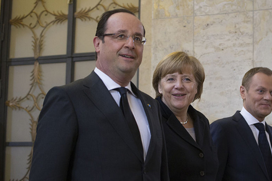 François Hollande en Angela Merkel (Foto: Kancelaria Premiera/ Maart 2013/ Flickr-CC)