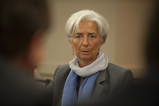 Directrice van het IMF Christine Lagarde