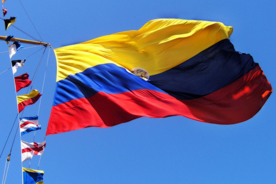 De Colombiaanse vlag (Foto cactusdude666)