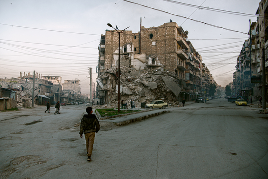 De aardbeving kwam bovenop de enorme ravage die twaalf jaar oorlog heeft aangericht in Aleppo.