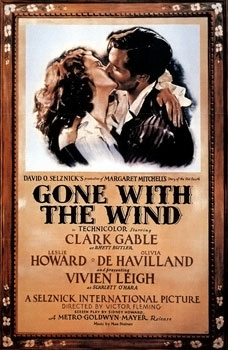Mensen gaan niet naar Gone With The Wind voor de cinematografie, maar om te janken (Foto Wikipedia)