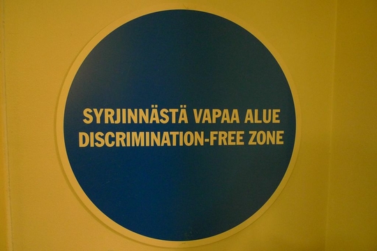 Pancarte affichée dans un couloir de la clinique (Photo: Hélène Molinari/ Janvier 2013)
