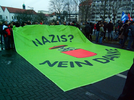 Zetelt straks een Duitse neonazi in het Europees Parlement? (Foto Tim)