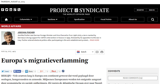 Screenshot Project Syndicate