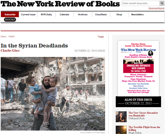 Screenshot The New York Review of Books