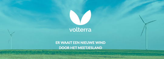 "Volterra kreeg in het Meetjesland vlot een half miljoen euro binnen voor de bouw van een sociale windmolen." (Screenshot Volterra)