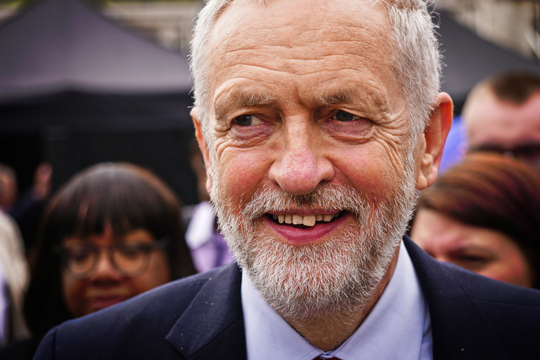 Jeremy Corbyn (Labour) heeft de brexit zelf over zich afgeroepen. (Foto: Flickr (cc) Garry Knight)